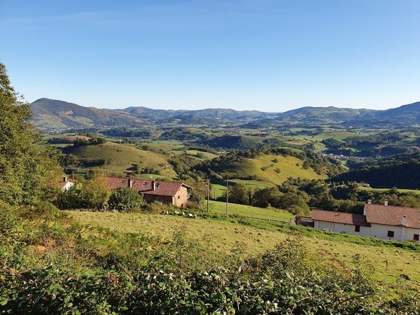 Beautiful scenery when ascending to the pass between France and Spain via Route Napoleon.