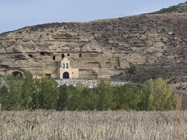 Just outside Tosantos. Looking at Ermita De La Virgen De La Peña