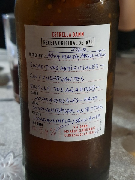 Great beer at Albergue Vía minera
