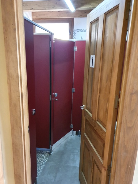 How the bathrooms looked.