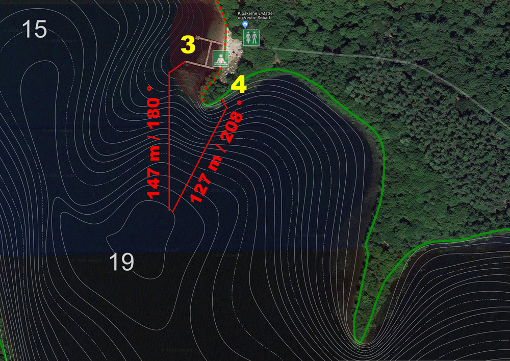 How to find the deep point reachable from entry points 3 and 4