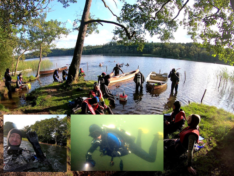 Weekly training dives in Almindsø Lake. Yours truly is in charge of the scuba-part, another member takes care of snorkling and apnea Weekly training dives in Almindsø Lake. Yours truly is in charge of the scuba-part, another member takes care of snorkling and apnea