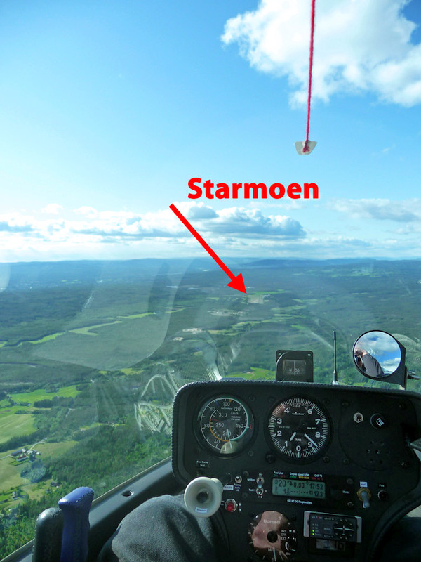 Luftbillede fra Norge