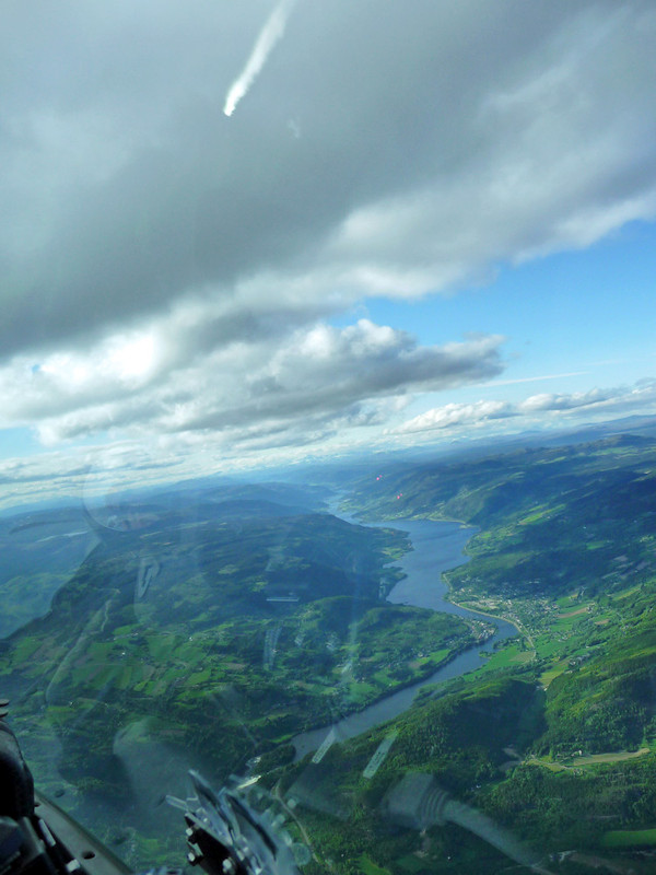 Luftbillede fra Norge