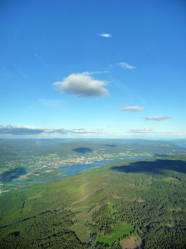 Luftbillede fra Norge