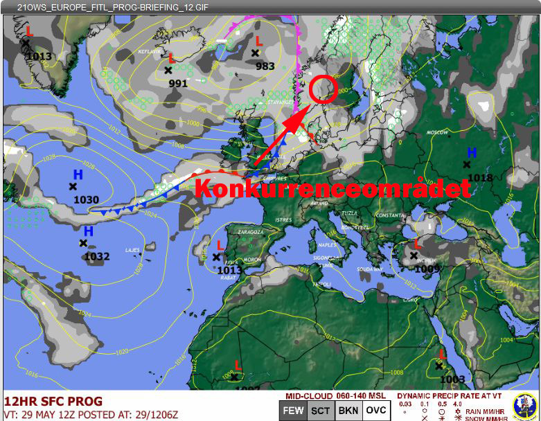 Luftbillede fra Norge
