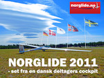 Svævefly med lenticularis som baggrund