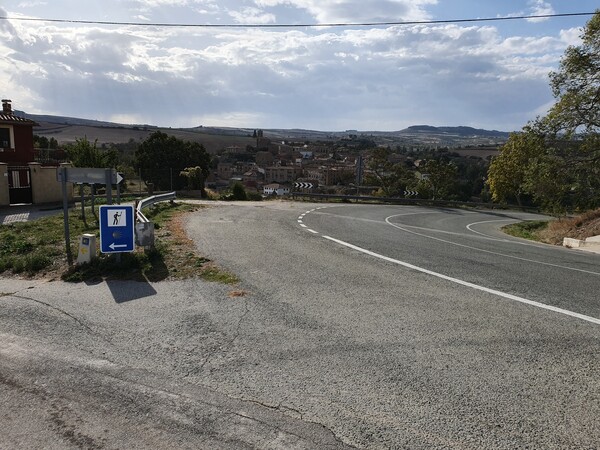 In Sansol. The Camino is really well marked almost everywhere.