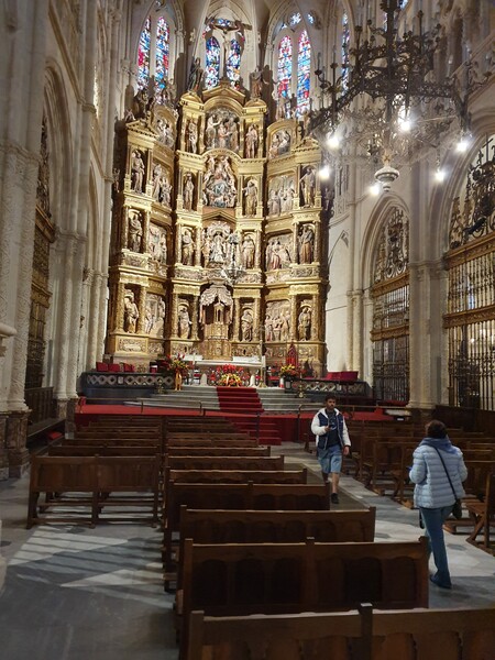 Another altarpiece inside Burgos Cathedral. The church is literally dozens of churches inside each other