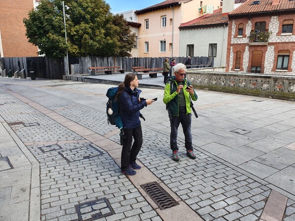 Ivana and Fabrizio trying to find their way out of Burgos