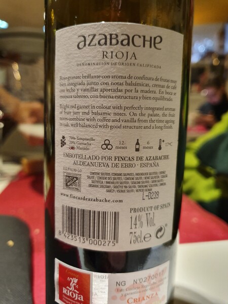 I bet this is the wine that Fabrizio thought we should try that night in Tardajos