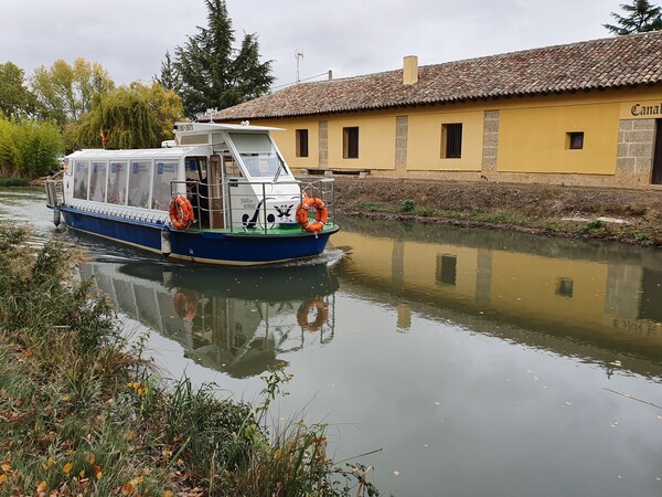 I was about to jump into the canal for a refreshning bath when this tourist boat showed up.
