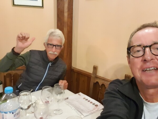 Only Fabrizio and Claus left. Dinner somewhere in Villalcázar de Sirga.