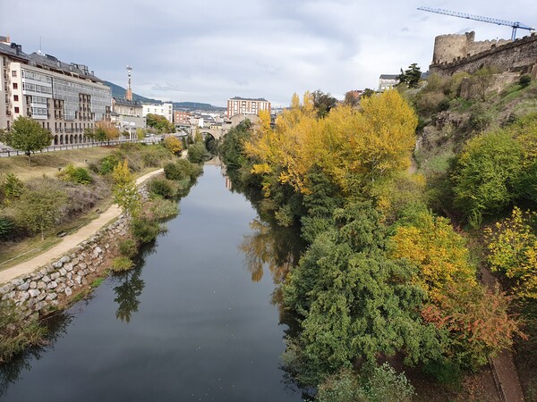 Beautiful river called Sil in Ponferrada.